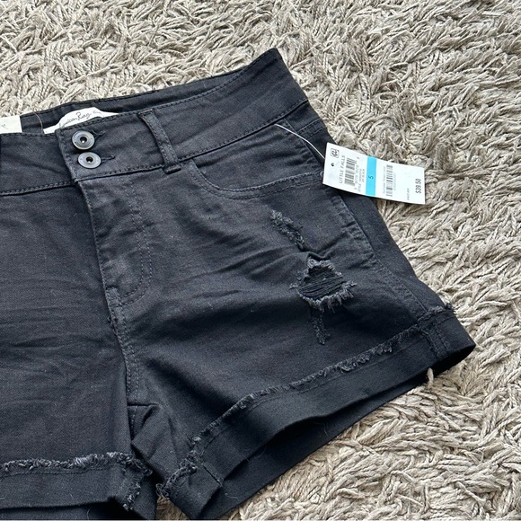 American Rag | denim cutoff cuff shorts size 5 - Picture 3 of 5
